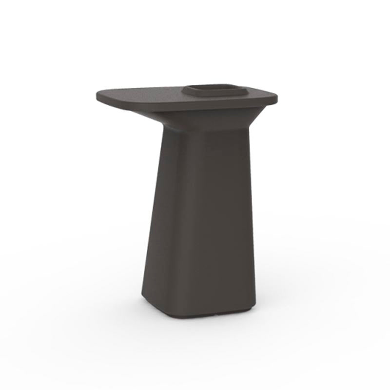 NOMA Alta 76x61x102 para exterior | VONDOM. Mesa Alta de diseño moderno para jardín o terraza. Dimensiones: 76x61x102 Diseñado por Javier Mariscal. Fabricado en rotomoldeo de resina de polietileno de alta resistencia reforzada con fibra de vidrio y tratamiento UV.