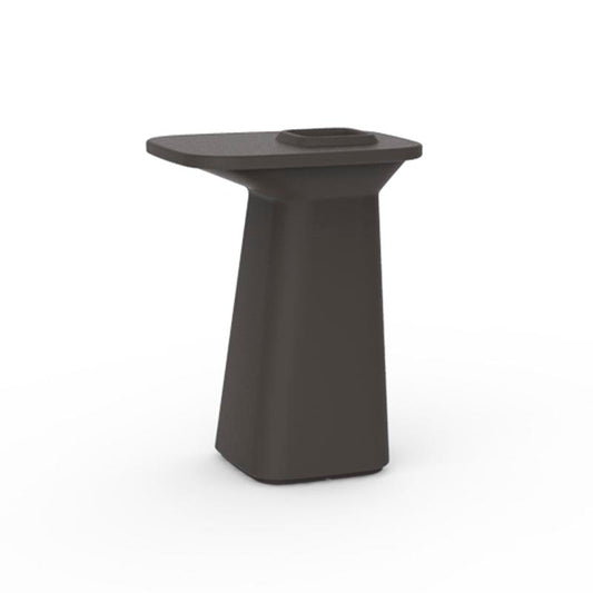 NOMA Alta 76x61x102 para exterior | VONDOM. Mesa Alta de diseño moderno para jardín o terraza. Dimensiones: 76x61x102 Diseñado por Javier Mariscal. Fabricado en rotomoldeo de resina de polietileno de alta resistencia reforzada con fibra de vidrio y tratamiento UV.