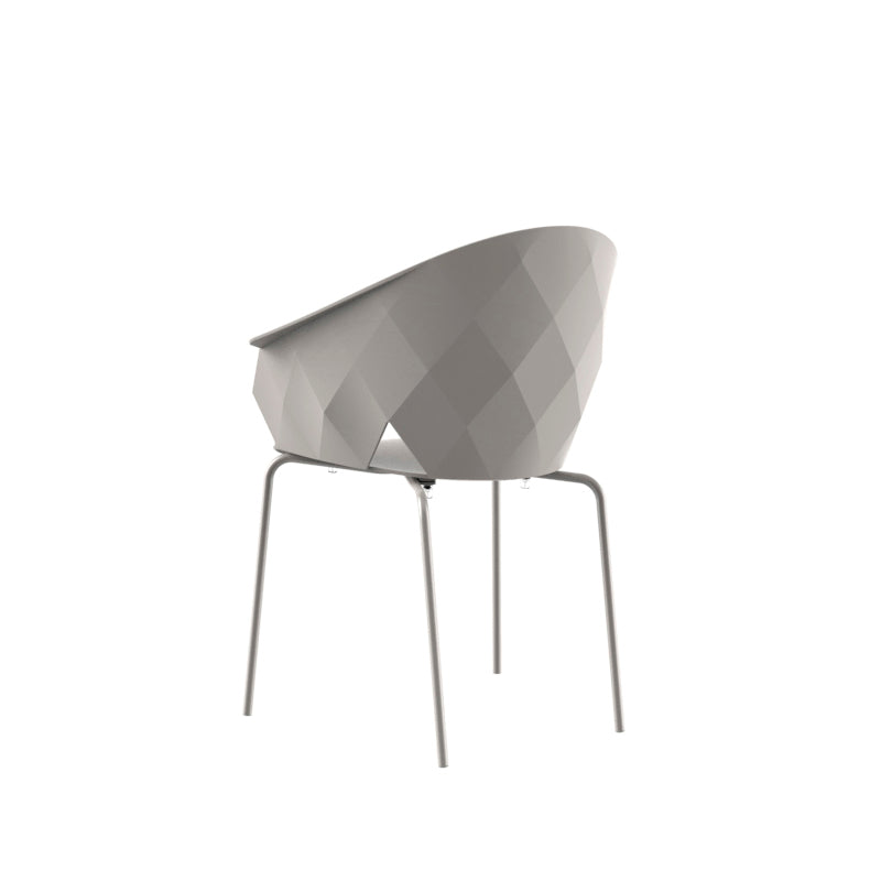 VASES Silla con Brazos 60x51x81 (4 Pack) para exterior | VONDOM. Silla de diseño moderno para jardín o terraza. Dimensiones: 60x51x81 Diseñado por EstudiHac. Fabricado por inyección de resina de alta resistencia reforzada con fibra de vidrio y tratamiento UV.