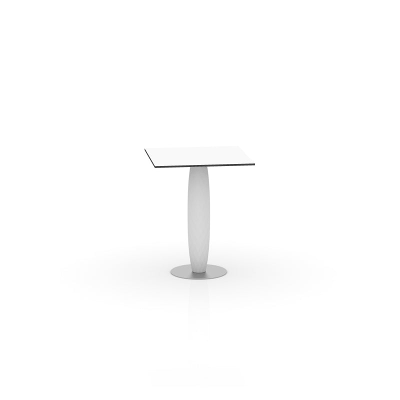 VASES Mesa 60x60x74 para exterior | VONDOM. Mesa de diseño moderno para jardín o terraza. Dimensiones: 59x59x74 Diseñado por EstudiHac. Fabricado en rotomoldeo de resina de polietileno de alta resistencia reforzada con fibra de vidrio y tratamiento UV.