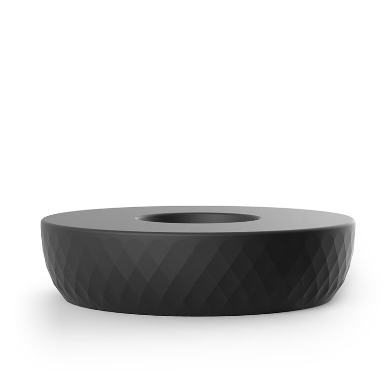 ISLA Banco Circular para exterior | VONDOM. Banco de diseño moderno para jardín o terraza. Dimensiones: Ø178x45 Diseñado por EstudiHac. Fabricado en rotomoldeo de resina de polietileno de alta resistencia reforzada con fibra de vidrio y tratamiento UV.