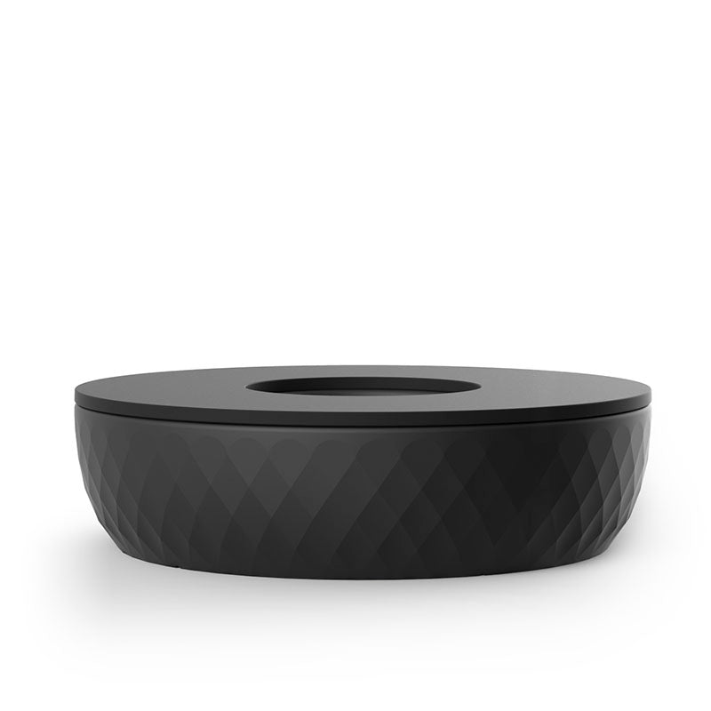 ISLA Banco Circular para exterior | VONDOM. Banco de diseño moderno para jardín o terraza. Dimensiones: Ø178x45 Diseñado por EstudiHac. Fabricado en rotomoldeo de resina de polietileno de alta resistencia reforzada con fibra de vidrio y tratamiento UV.