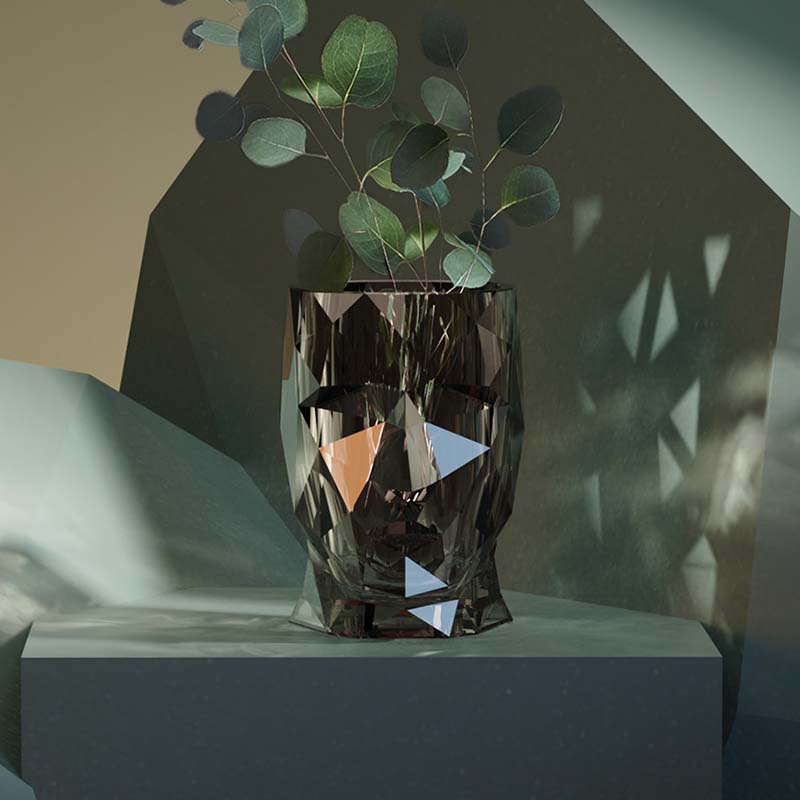 Macetero de Exterior para decorar el jardín o la terraza. Diseñado por Teresa Sapey. Macetero de diseño moderno fabricado en España. Resina de Polietileno de alta resistencia al exterior y al sol.