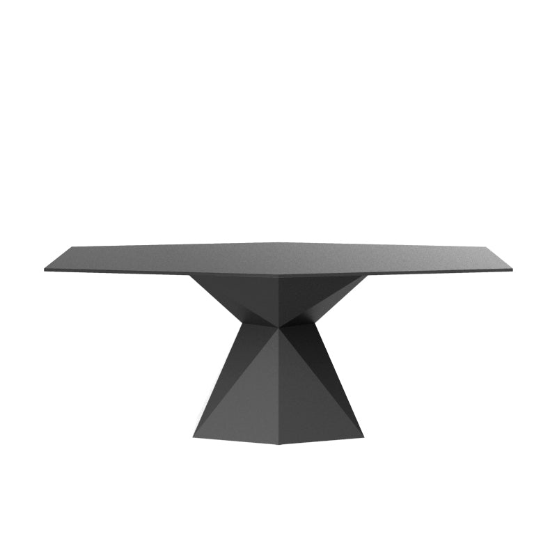 VERTEX Mesa Rectangular 180x94x72 para exterior | VONDOM. Mesa de diseño moderno para jardín o terraza. Dimensiones: 180x94x72 Diseñado por Karim Rashid. Fabricado en rotomoldeo de resina de polietileno de alta resistencia reforzada con fibra de vidrio y tratamiento UV.