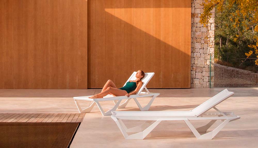 VOXEL Tumbona (2 Pack) para exterior | VONDOM.
