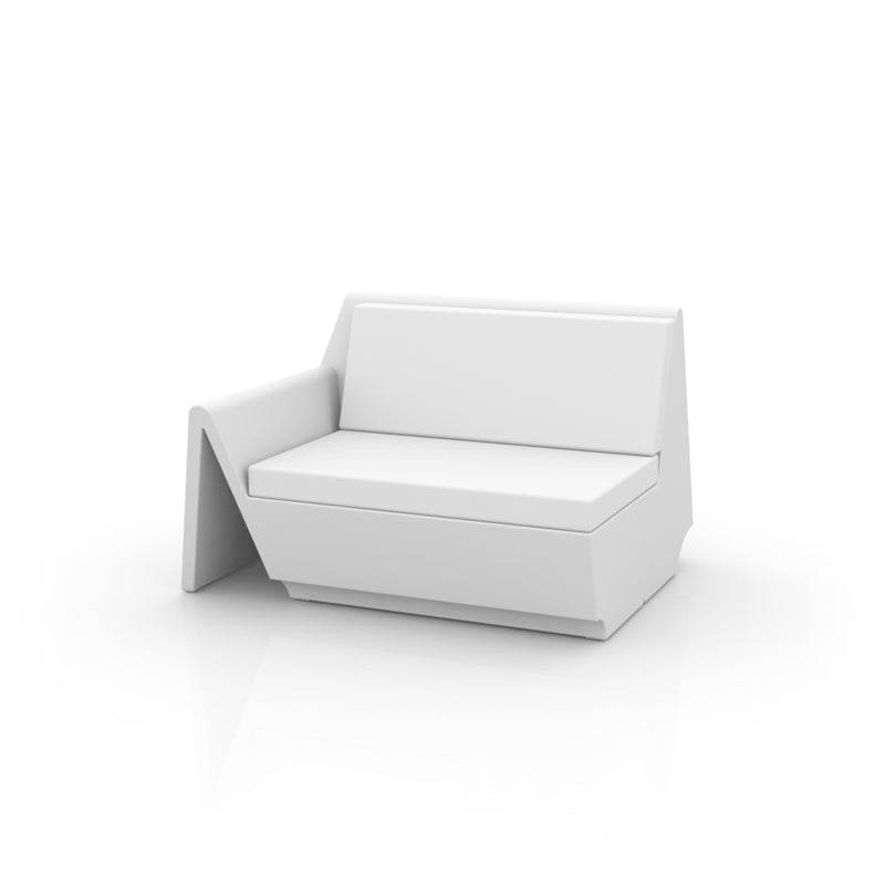 REST Sofa Módulo Derecha 116x105x75 para exterior | VONDOM. Sofa Modular de diseño moderno para jardín o terraza. Dimensiones: 116x105x74 Diseñado por ACero. Fabricado en rotomoldeo de resina de polietileno de alta resistencia reforzada con fibra de vidrio y tratamiento UV.