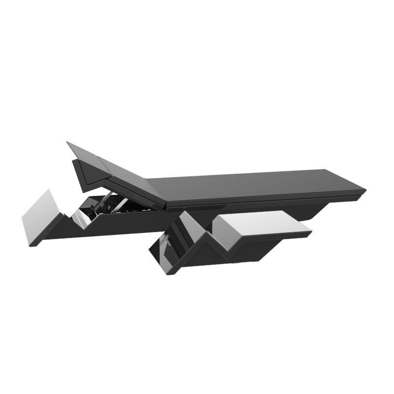 REST Tumbona 226x72x24 con Respaldo Reclinable para exterior | VONDOM. Tumbona de diseño moderno para jardín o terraza. Dimensiones: 226x72x24 Diseñado por ACero. Fabricado en rotomoldeo de resina de polietileno de alta resistencia reforzada con fibra de vidrio y tratamiento UV.