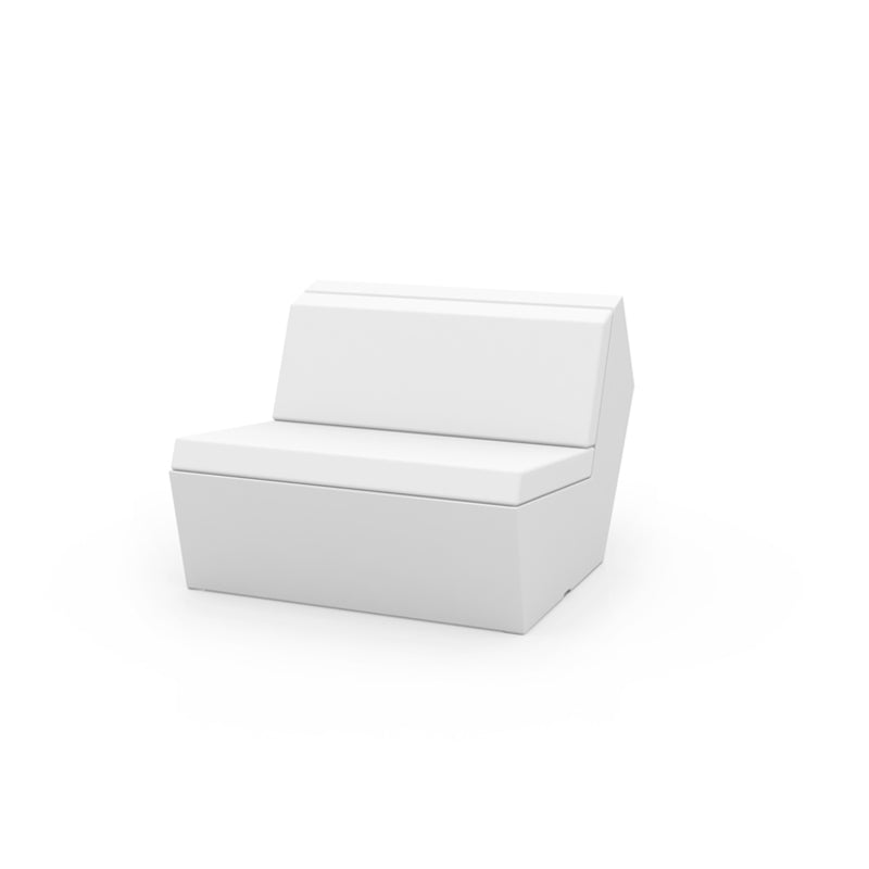 FAZ Sofa Módulo Central para exterior | VONDOM. Sofa Modular de diseño moderno para jardín o terraza. Dimensiones: 90x100x70 Diseñado por Ramón Esteve. Fabricado en rotomoldeo de resina de polietileno de alta resistencia reforzada con fibra de vidrio y tratamiento UV.