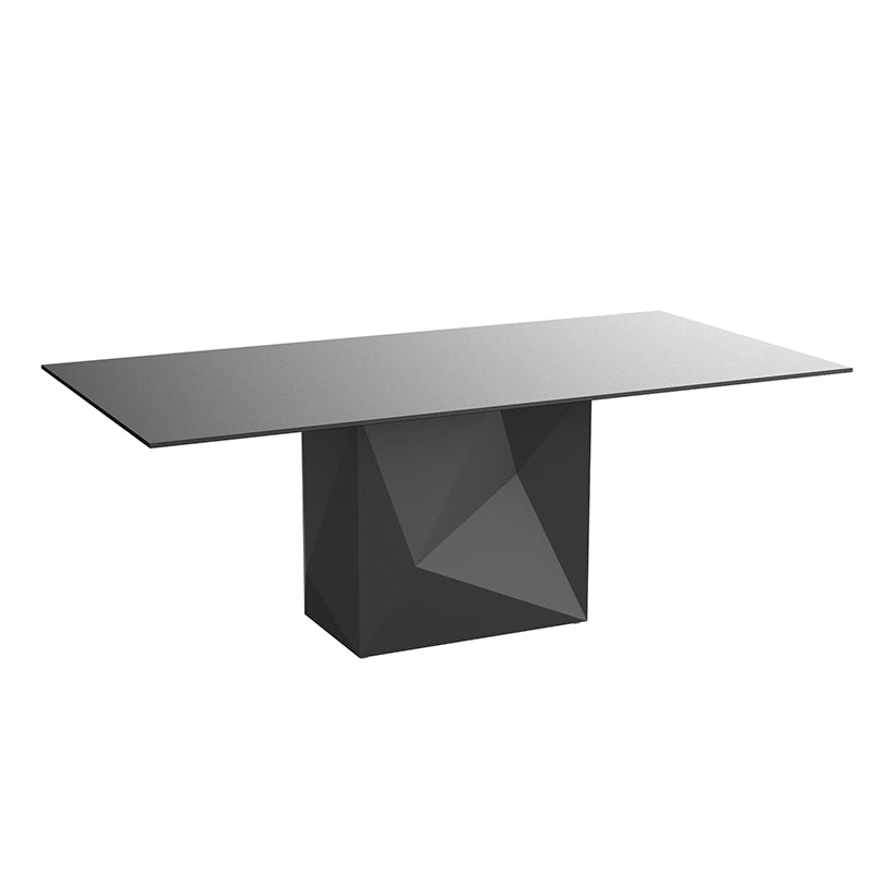 FAZ Mesa 200x100x74 para exterior | VONDOM. Mesa de diseño moderno para jardín o terraza. Dimensiones: 200x100x74 Diseñado por Ramón Esteve. Fabricado en rotomoldeo de resina de polietileno de alta resistencia reforzada con fibra de vidrio y tratamiento UV.