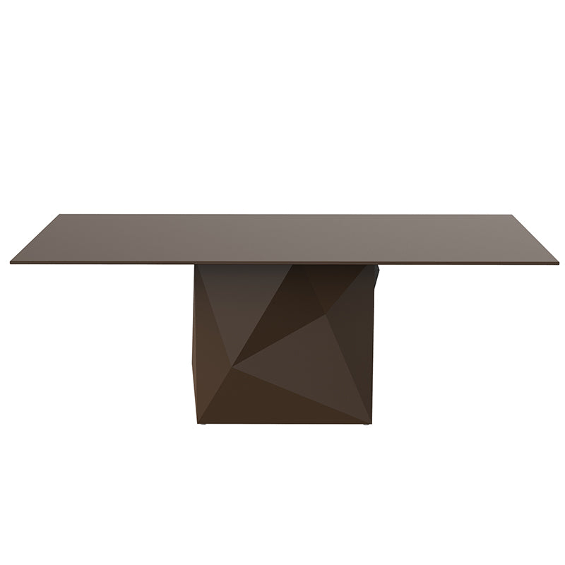 FAZ Mesa 200x100x74 para exterior | VONDOM. Mesa de diseño moderno para jardín o terraza. Dimensiones: 200x100x72 Diseñado por Ramón Esteve. Fabricado en rotomoldeo de resina de polietileno de alta resistencia reforzada con fibra de vidrio y tratamiento UV.