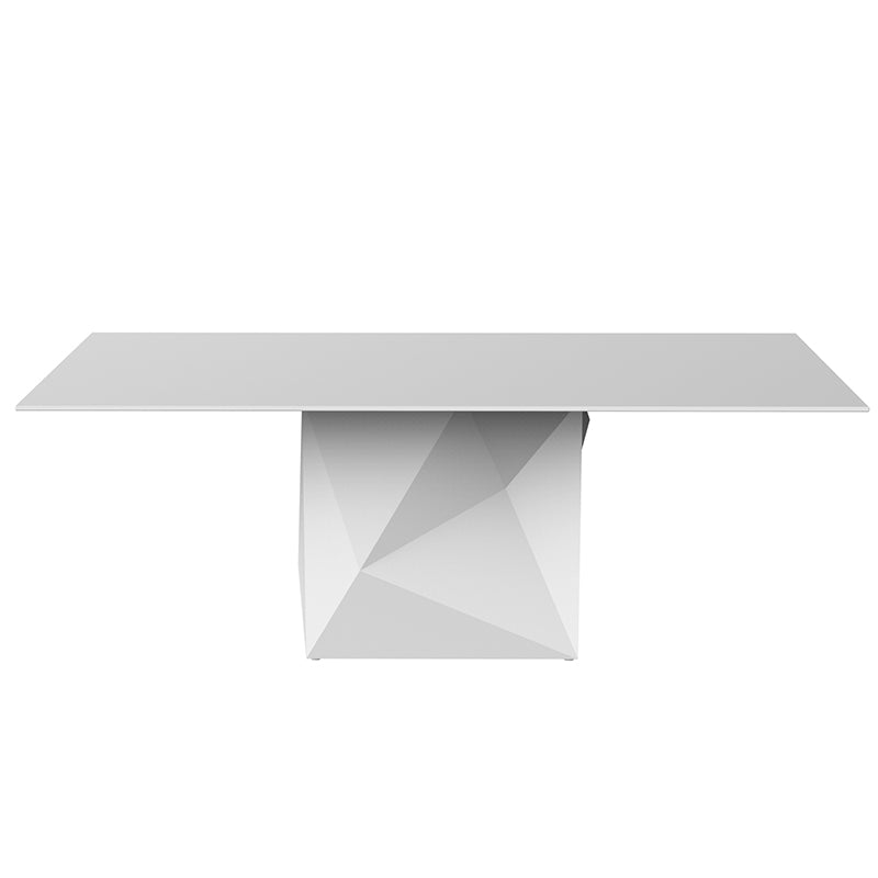 FAZ Mesa 200x100x74 para exterior | VONDOM. Mesa de diseño moderno para jardín o terraza. Dimensiones: 200x100x74 Diseñado por Ramón Esteve. Fabricado en rotomoldeo de resina de polietileno de alta resistencia reforzada con fibra de vidrio y tratamiento UV.