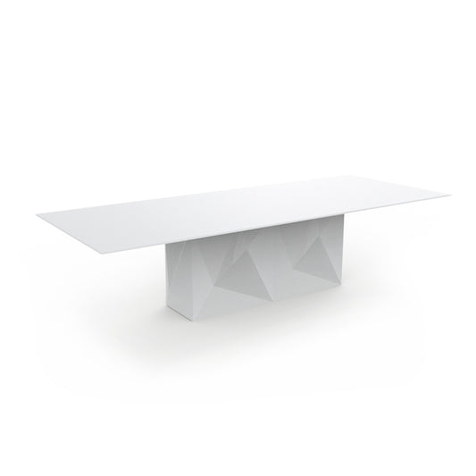 FAZ Mesa 200x100x74 para exterior | VONDOM. Mesa de diseño moderno para jardín o terraza. Dimensiones: 300x120x74 Diseñado por Ramón Esteve. Fabricado en rotomoldeo de resina de polietileno de alta resistencia reforzada con fibra de vidrio y tratamiento UV.