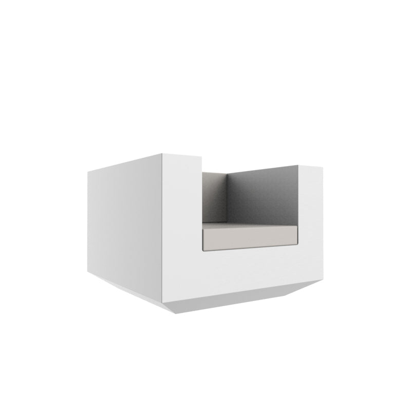 VELA Sillon - Butaca para exterior | VONDOM. Sillon - Butaca de diseño moderno para jardín o terraza. Dimensiones: 100x100x72 Diseñado por Ramón Esteve. Fabricado en rotomoldeo de resina de polietileno de alta resistencia reforzada con fibra de vidrio y tratamiento UV.