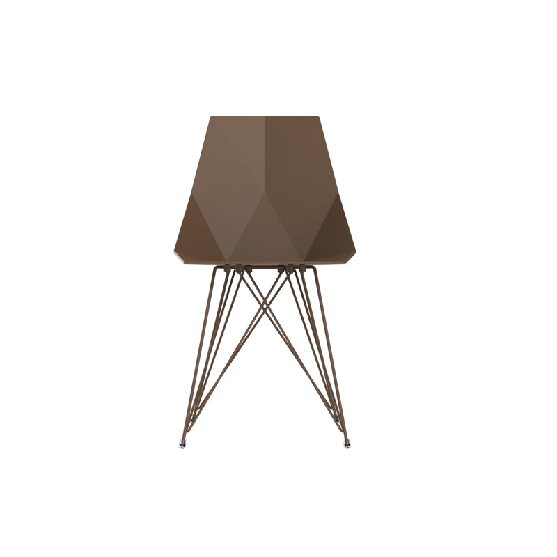 FAZ Silla Patas Metal (4 Pack) Sin Brazos para exterior | VONDOM. Silla de diseño moderno para jardín o terraza. Dimensiones: 47x50x80 Diseñado por Ramón Esteve. Fabricado por inyección de resina de alta resistencia reforzada con fibra de vidrio y tratamiento UV.