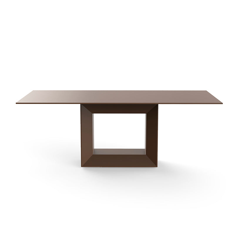 VELA Mesa 200x100x72 para exterior | VONDOM. Mesa de diseño moderno para jardín o terraza. Dimensiones: 200x100x72 Diseñado por Ramón Esteve. Fabricado en rotomoldeo de resina de polietileno de alta resistencia reforzada con fibra de vidrio y tratamiento UV.