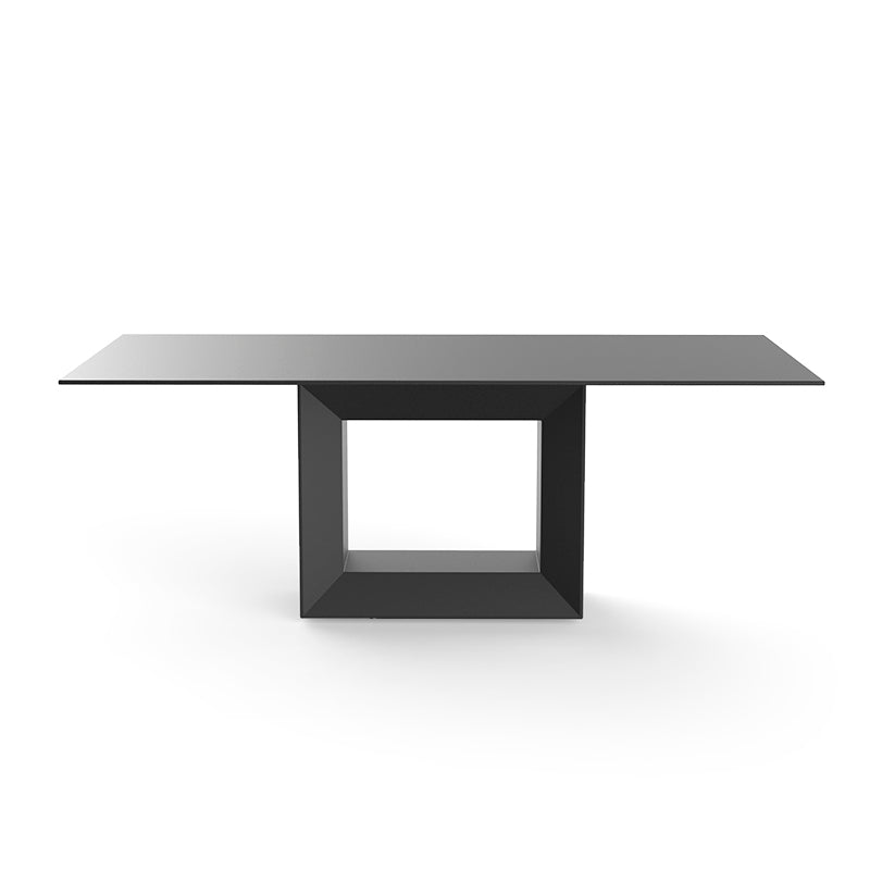 VELA Mesa 200x100x72 para exterior | VONDOM. Mesa de diseño moderno para jardín o terraza. Dimensiones: 200x100x72 Diseñado por Ramón Esteve. Fabricado en rotomoldeo de resina de polietileno de alta resistencia reforzada con fibra de vidrio y tratamiento UV.