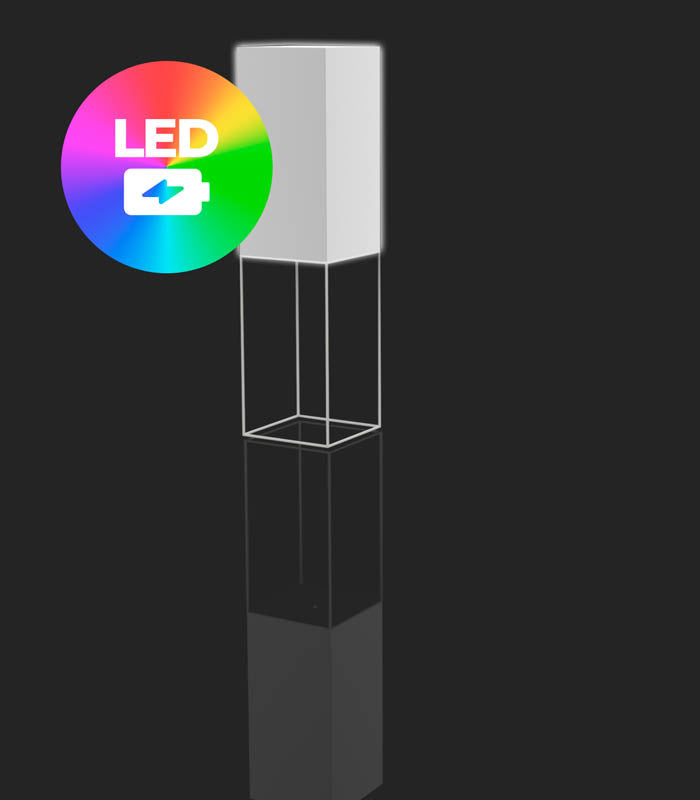 VELA Lampara CUBO