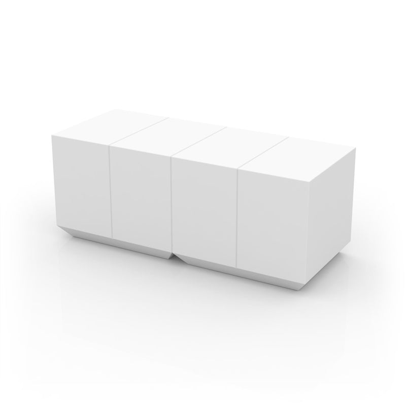 VELA Barra Catering para exterior | VONDOM. Barra de diseño moderno para jardín o terraza. Dimensiones: 200x80x80 Diseñado por Ramón Esteve. Fabricado en rotomoldeo de resina de polietileno de alta resistencia reforzada con fibra de vidrio y tratamiento UV.