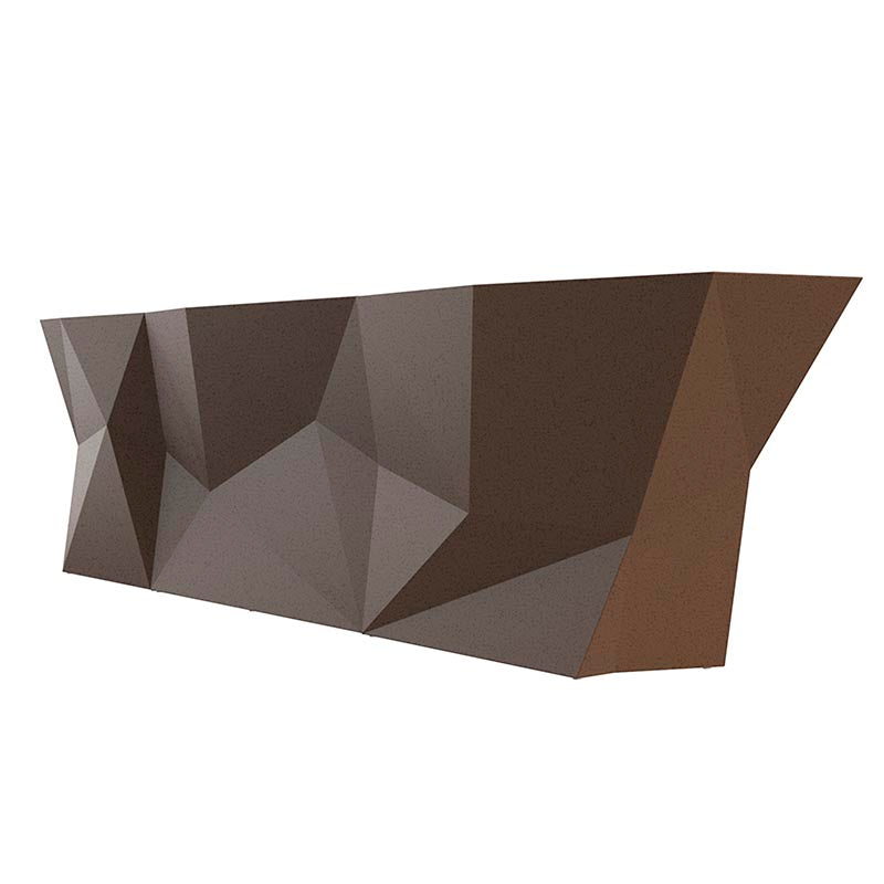 FAZ Barra Lateral para exterior | VONDOM. Barra de diseño moderno para jardín o terraza. Dimensiones: 185x71x116 Diseñado por Ramón Esteve. Fabricado en rotomoldeo de resina de polietileno de alta resistencia reforzada con fibra de vidrio y tratamiento UV.