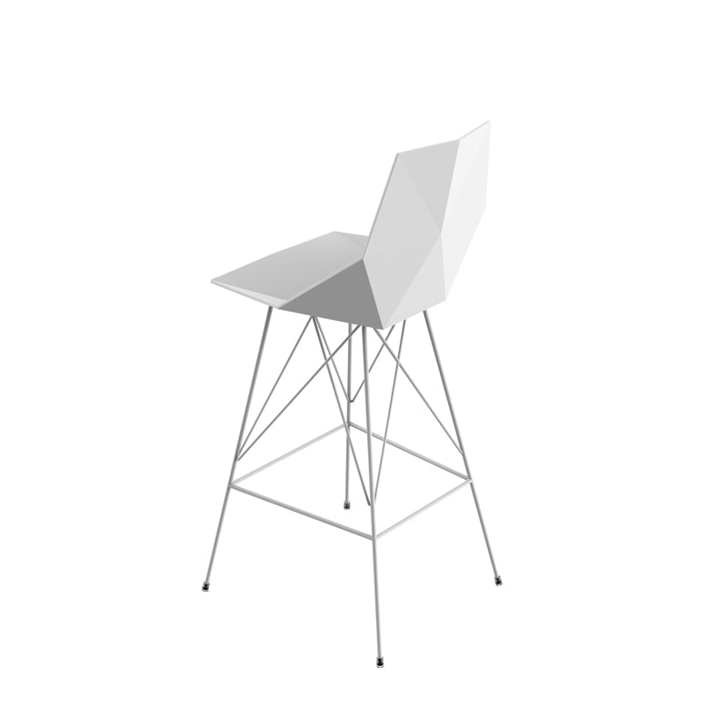 FAZ Taburete 76cm Alto para exterior | VONDOM. Taburete de diseño moderno para jardín o terraza. Dimensiones: 51x52x111 Diseñado por Ramón Esteve. Fabricado por inyección de resina de alta resistencia reforzada con fibra de vidrio y tratamiento UV.