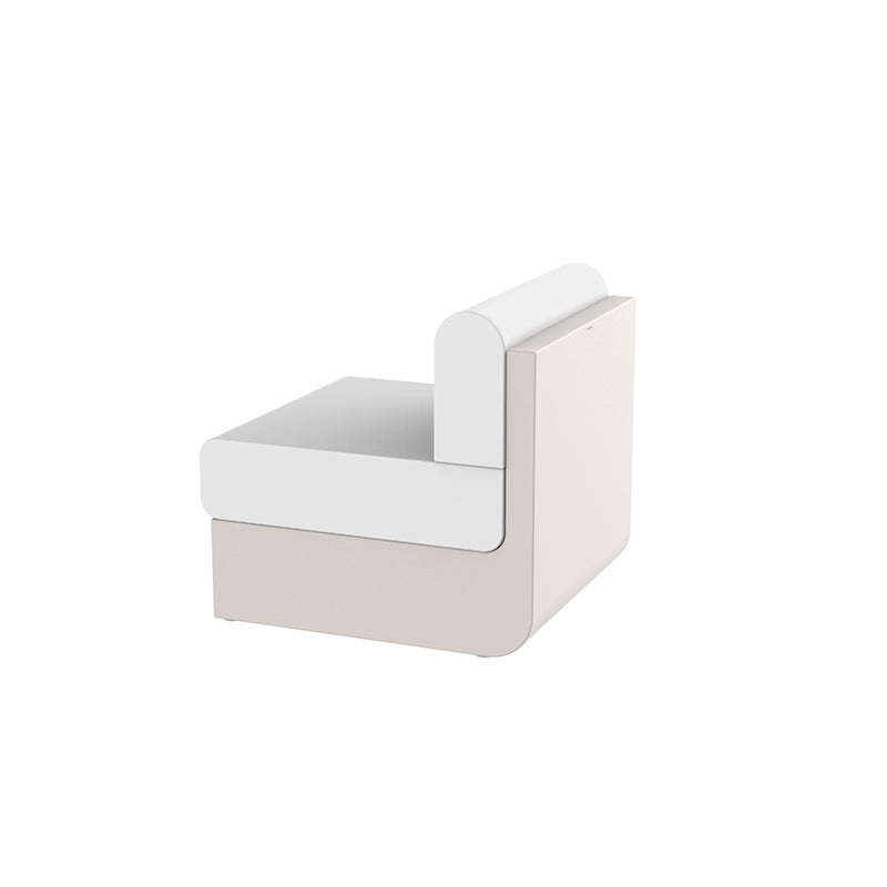 ULM Módulo Central para exterior | VONDOM. Sofa Modular de diseño moderno para jardín o terraza. Dimensiones: 82x75x72 Diseñado por Ramón Esteve. Fabricado en rotomoldeo de resina de polietileno de alta resistencia reforzada con fibra de vidrio y tratamiento UV.