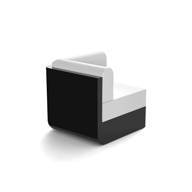 ULM Módulo Corner para exterior | VONDOM. Sofa Modular de diseño moderno para jardín o terraza. Dimensiones: 82x82x72 Diseñado por Ramón Esteve. Fabricado en rotomoldeo de resina de polietileno de alta resistencia reforzada con fibra de vidrio y tratamiento UV.