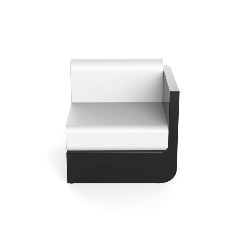 ULM Módulo Izquierda para exterior | VONDOM. Sofa Modular de diseño moderno para jardín o terraza. Dimensiones: 82x82x72 Diseñado por Ramón Esteve. Fabricado en rotomoldeo de resina de polietileno de alta resistencia reforzada con fibra de vidrio y tratamiento UV.