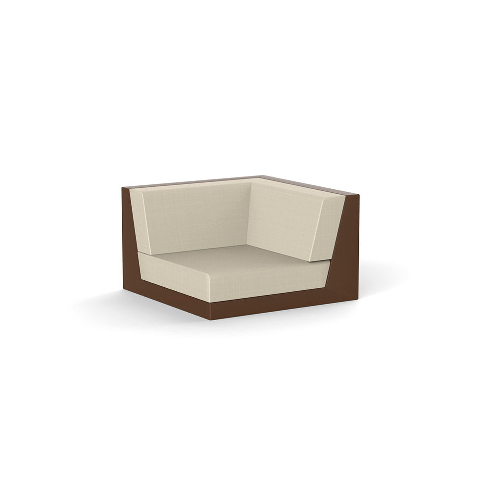 PIXEL Módulo Corner para exterior | VONDOM. Sofa Modular de diseño moderno para jardín o terraza. Dimensiones: 101x101x63 Diseñado por Ramón Esteve. Fabricado en rotomoldeo de resina de polietileno de alta resistencia reforzada con fibra de vidrio y tratamiento UV.