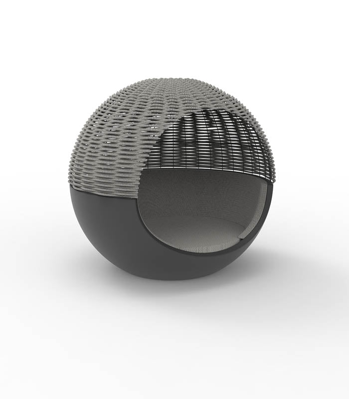Daybed MOON Capota de cuerda trenzada