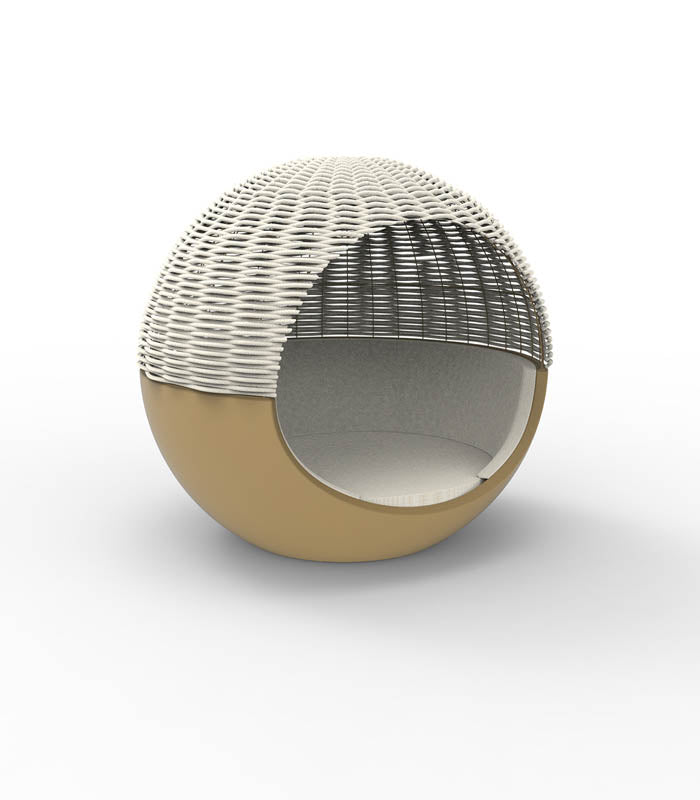 Daybed MOON Capota de cuerda trenzada
