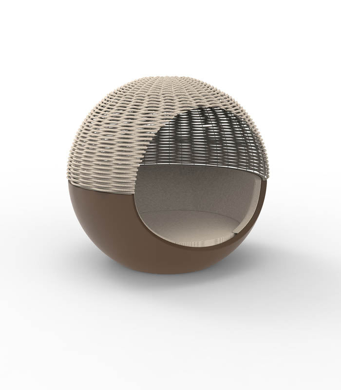 Daybed MOON Capota de cuerda trenzada