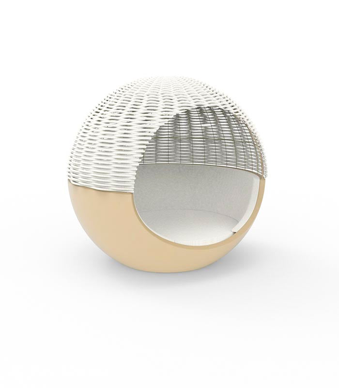 Daybed MOON Capota de cuerda trenzada