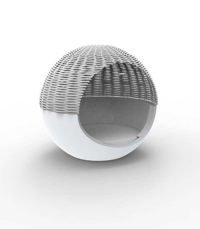 Daybed MOON Capota de cuerda trenzada