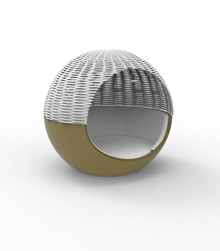 Daybed MOON Capota de cuerda trenzada