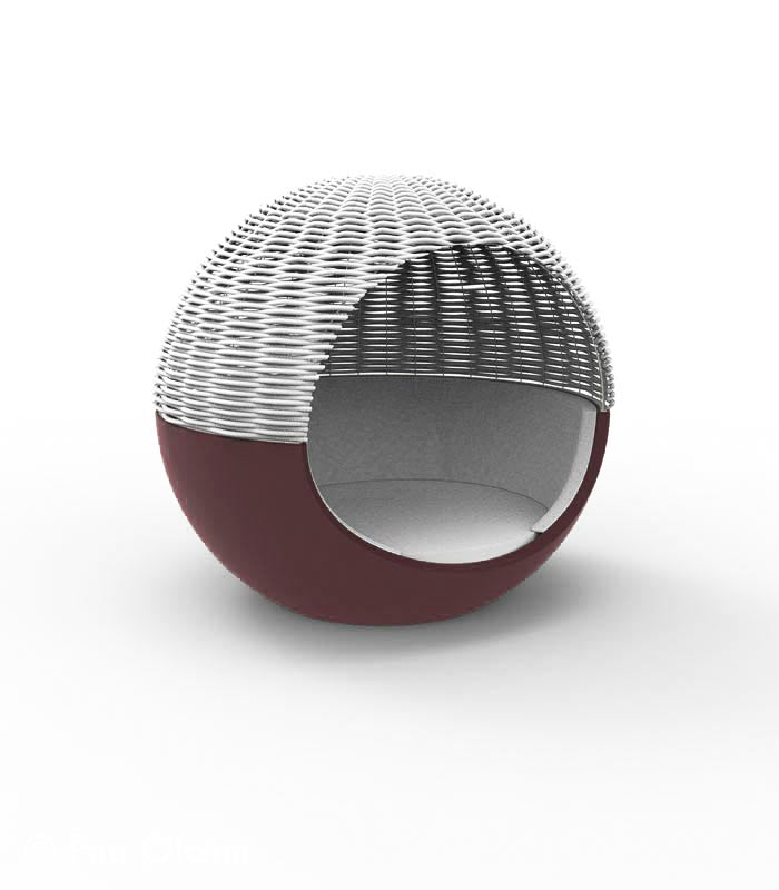 Daybed MOON Capota de cuerda trenzada