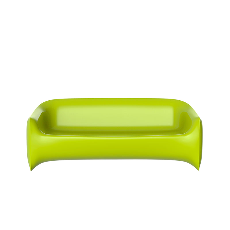 BLOW Sofa para exterior | VONDOM. Sofa de diseño moderno para jardín o terraza. Dimensiones: 200x79x76 Diseñado por Stefano Giovannoni. Fabricado en rotomoldeo de resina de polietileno de alta resistencia reforzada con fibra de vidrio y tratamiento UV.