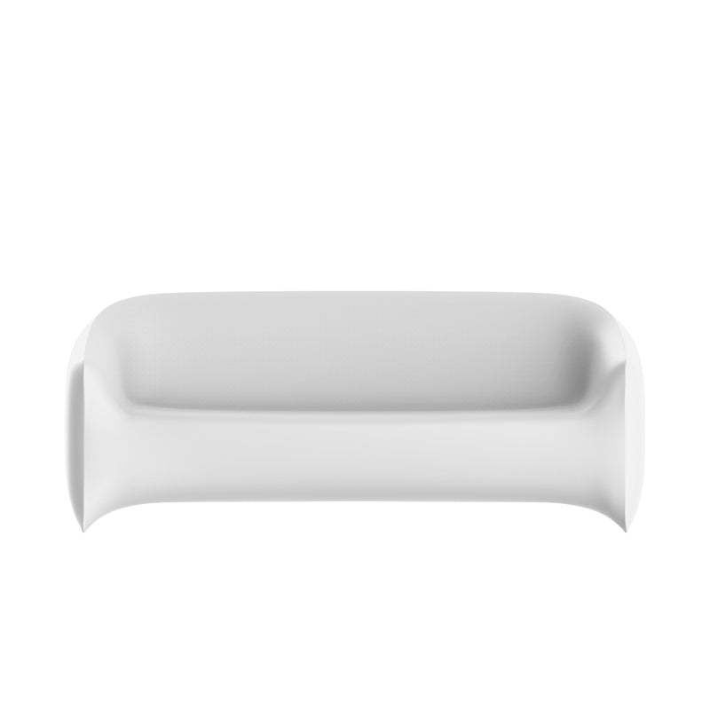 BLOW Sofa para exterior | VONDOM. Sofa de diseño moderno para jardín o terraza. Dimensiones: 200x79x76 Diseñado por Stefano Giovannoni. Fabricado en rotomoldeo de resina de polietileno de alta resistencia reforzada con fibra de vidrio y tratamiento UV.