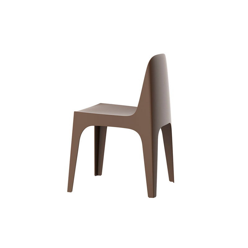 SOLID Silla 49x53x80cm (4 Pack) Sin Brazos Apilable para exterior | VONDOM. Silla de diseño moderno para jardín o terraza. Dimensiones: 49x53x80 Diseñado por Stefano Giovannoni. Fabricado por inyección de resina de alta resistencia reforzada con fibra de vidrio y tratamiento UV.