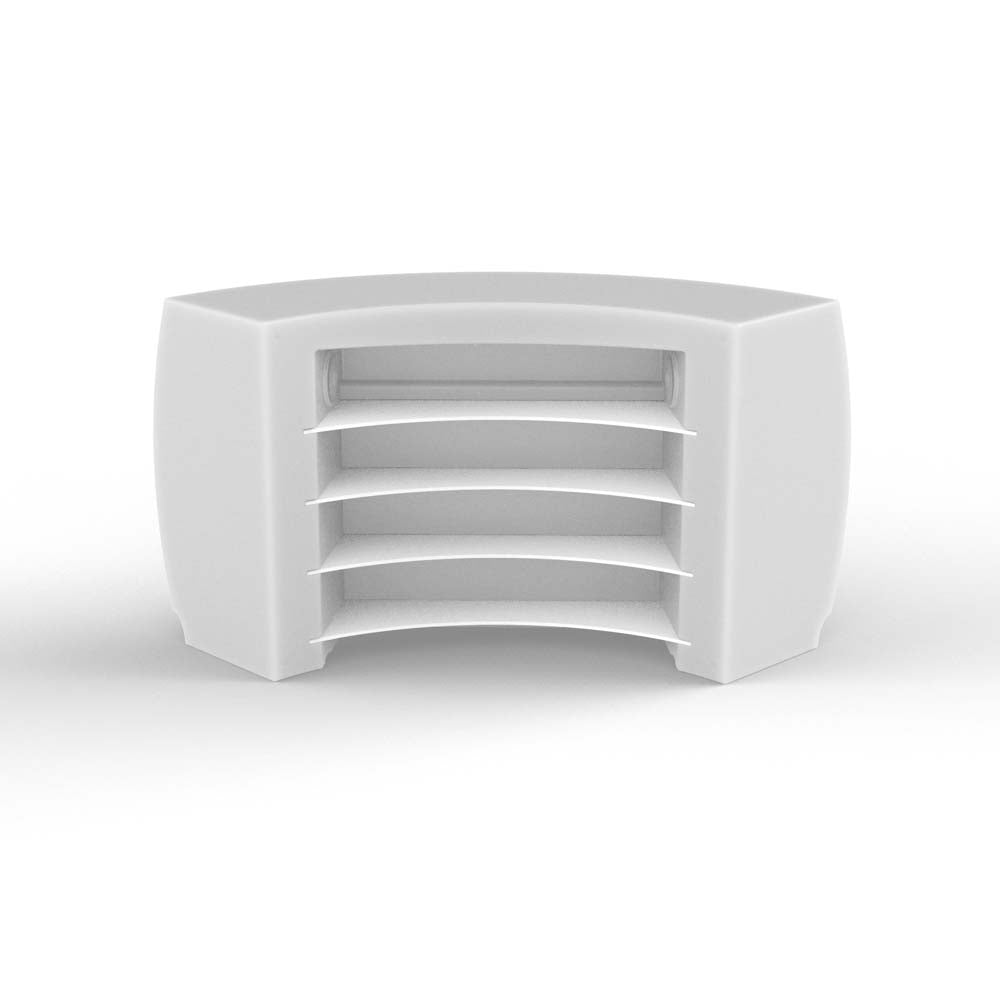 FIESTA Barra Curva 90º para exterior | VONDOM. Barra de diseño moderno para jardín o terraza. Dimensiones: 160x160x115 Diseñado por Archirivolto Design. Fabricado en rotomoldeo de resina de polietileno de alta resistencia reforzada con fibra de vidrio y tratamiento UV.