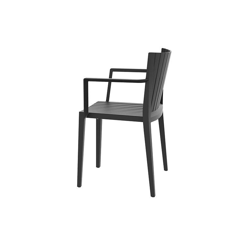 SPRITZ Silla Brazos 59x53x81 (4 Pack) Apilable para exterior | VONDOM. Silla de diseño moderno para jardín o terraza. Dimensiones: 59x53x81 Diseñado por Archirivolto Design. Fabricado por inyección de resina de alta resistencia reforzada con fibra de vidrio y tratamiento UV.