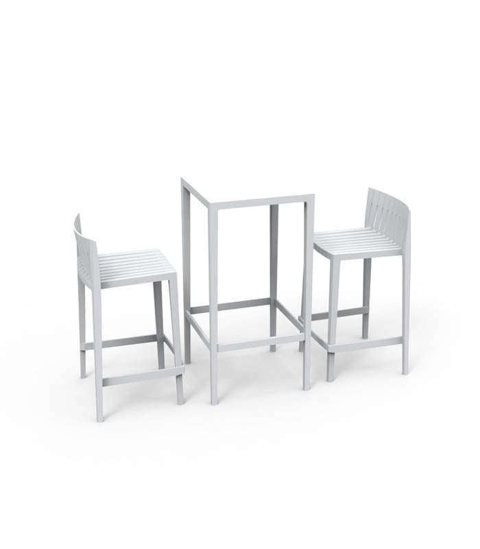 SET Tisch + 2 Hockers Niedrigers