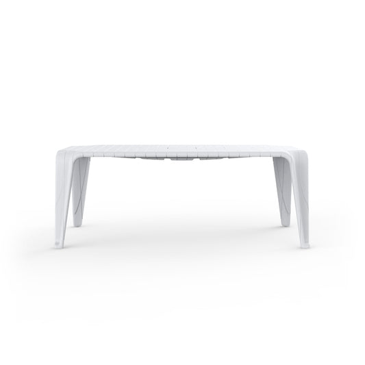 F3 Mesa COMEDOR 90x190x72 para exterior | VONDOM. Mesa de diseño moderno para jardín o terraza. Dimensiones: 90x190x72 Diseñado por Fabio Novembre. Fabricado en rotomoldeo de resina de polietileno de alta resistencia reforzada con fibra de vidrio y tratamiento UV.