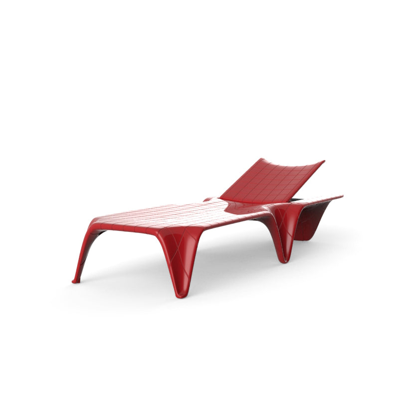 F3 Tumbona 75x210x36 para exterior | VONDOM. Tumbona de diseño moderno para jardín o terraza. Dimensiones: 75x210x36 Diseñado por Fabio Novembre. Fabricado en rotomoldeo de resina de polietileno de alta resistencia reforzada con fibra de vidrio y tratamiento UV.