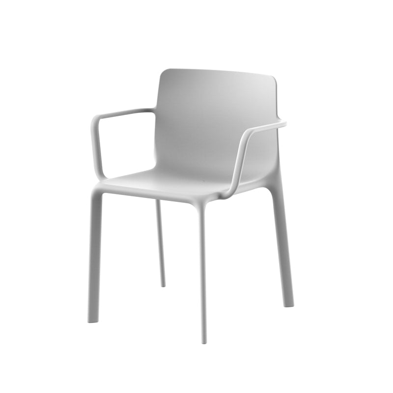 KES Silla con Brazos 60x53x78 (4 Pack) Apilable para exterior | VONDOM. Silla de diseño moderno para jardín o terraza. Dimensiones: 60x53x80 Diseñado por Buratti. Fabricado por inyección de resina de alta resistencia reforzada con fibra de vidrio y tratamiento UV.
