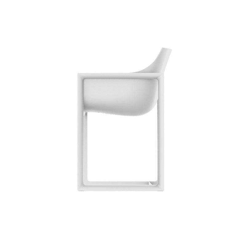 WALL STREET Silla con Brazos 57x53x80cm (4 Pack) para exterior | VONDOM. Silla de diseño moderno para jardín o terraza. Dimensiones: 57x53x80 Diseñado por Eugeni Quitllet. Fabricado por inyección de resina de alta resistencia reforzada con fibra de vidrio y tratamiento UV.