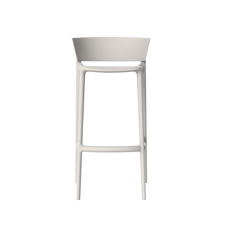 AFRICA Taburete Alto (4 Pack) Apilable para exterior | VONDOM. Taburete de diseño moderno para jardín o terraza. Dimensiones: 48x48x95 Diseñado por Eugeni Quitllet. Fabricado por inyección de resina de alta resistencia reforzada con fibra de vidrio y tratamiento UV.