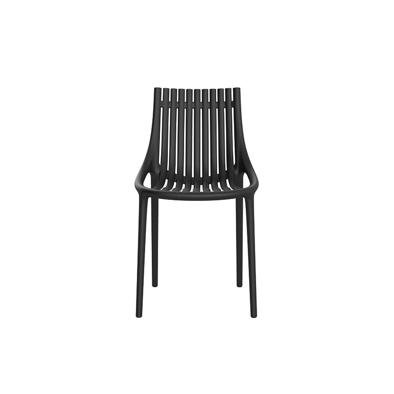 IBIZA Silla (4 Pack) Sin Brazos Apilable para exterior | VONDOM. Silla de diseño moderno para jardín o terraza. Dimensiones: 46x51x81 Diseñado por Eugeni Quitllet. Fabricado por inyección de resina de alta resistencia reforzada con fibra de vidrio y tratamiento UV.