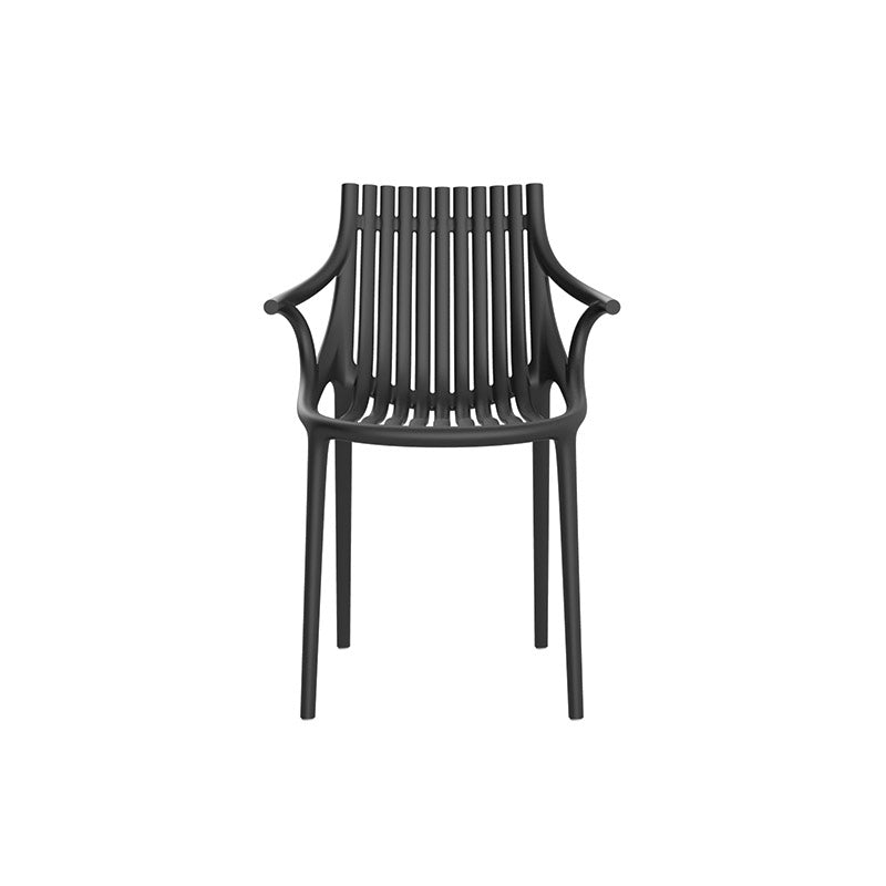 IBIZA Silla con Brazos (4 Pack) Apilable para exterior | VONDOM. Silla de diseño moderno para jardín o terraza. Dimensiones: 57x51x81 Diseñado por Eugeni Quitllet. Fabricado por inyección de resina de alta resistencia reforzada con fibra de vidrio y tratamiento UV.