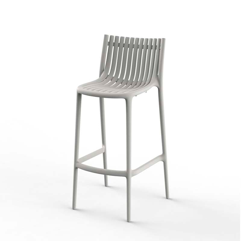 Ibiza Taburete 75cm (4 Pack) Apilable para exterior | VONDOM. Taburete de diseño moderno para jardín o terraza. Dimensiones: 49x47x103 Diseñado por Eugeni Quitllet. Fabricado por inyección de resina de alta resistencia reforzada con fibra de vidrio y tratamiento UV.