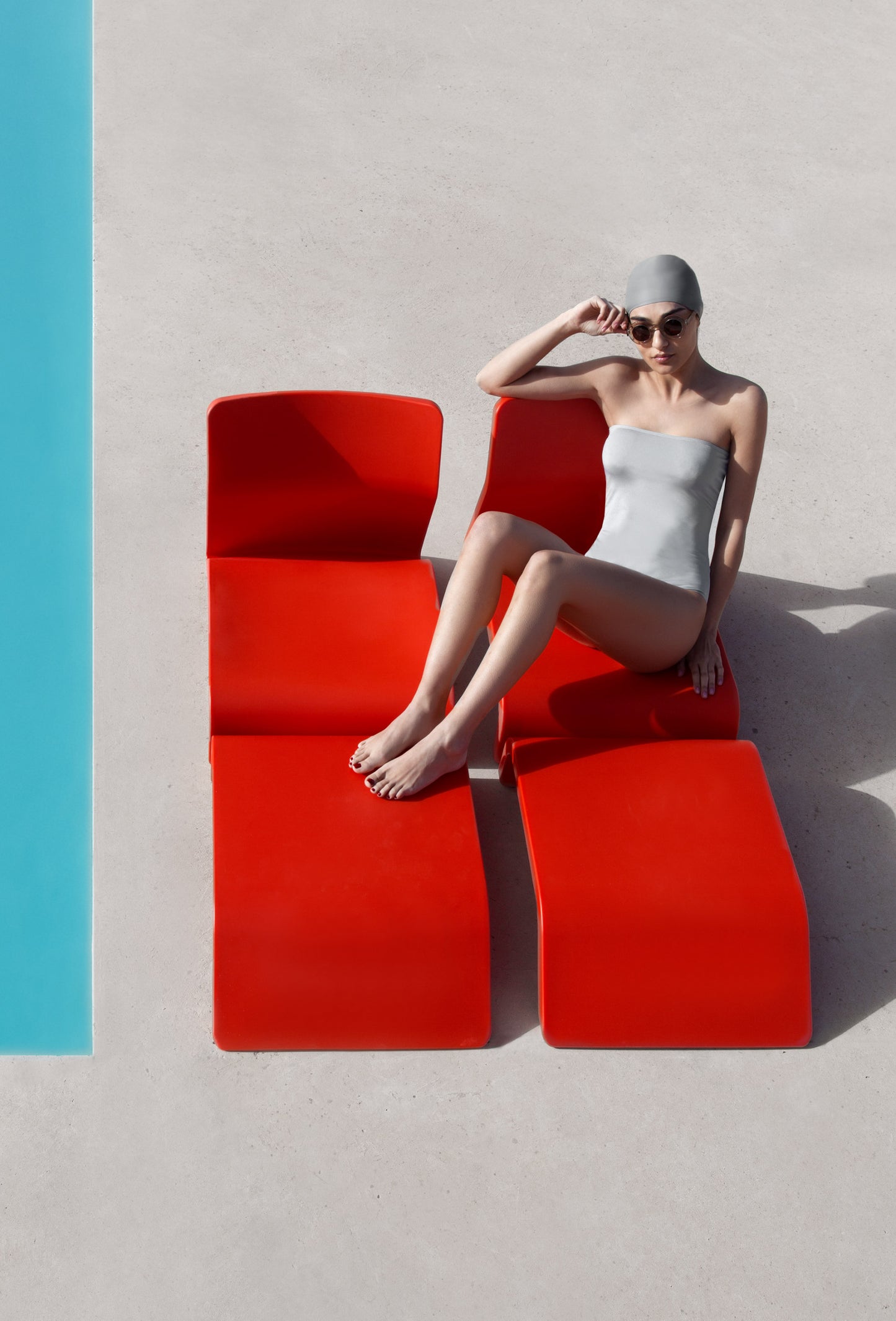 CLIP Sun Lounger / Lounge Chair con Table